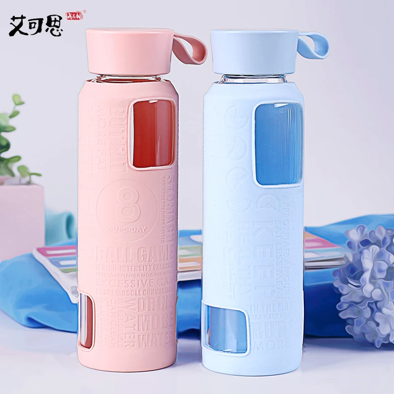 X &amp W 420 мл My Sports Bottle стакан для питья с крышкой высокое качество красочные стекло