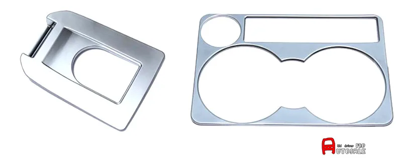 

ABS Matt Interior Gear Box Panel + Water Cup Holder Decoration Cover Trim 2pcs/set For Land Rover Discovery Sport 2015 2016