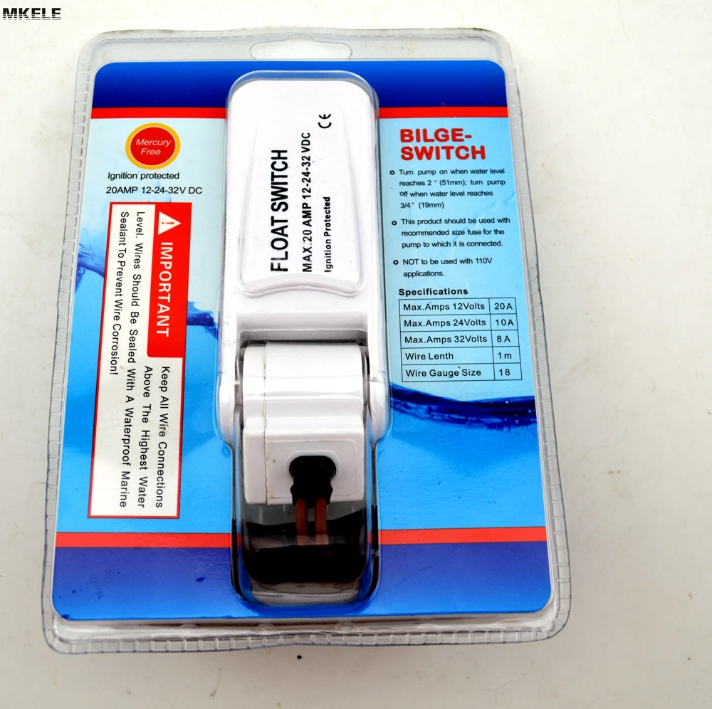 MKCFS12 Automatic Electric Water Pump Float Switch DC Bilge Pump