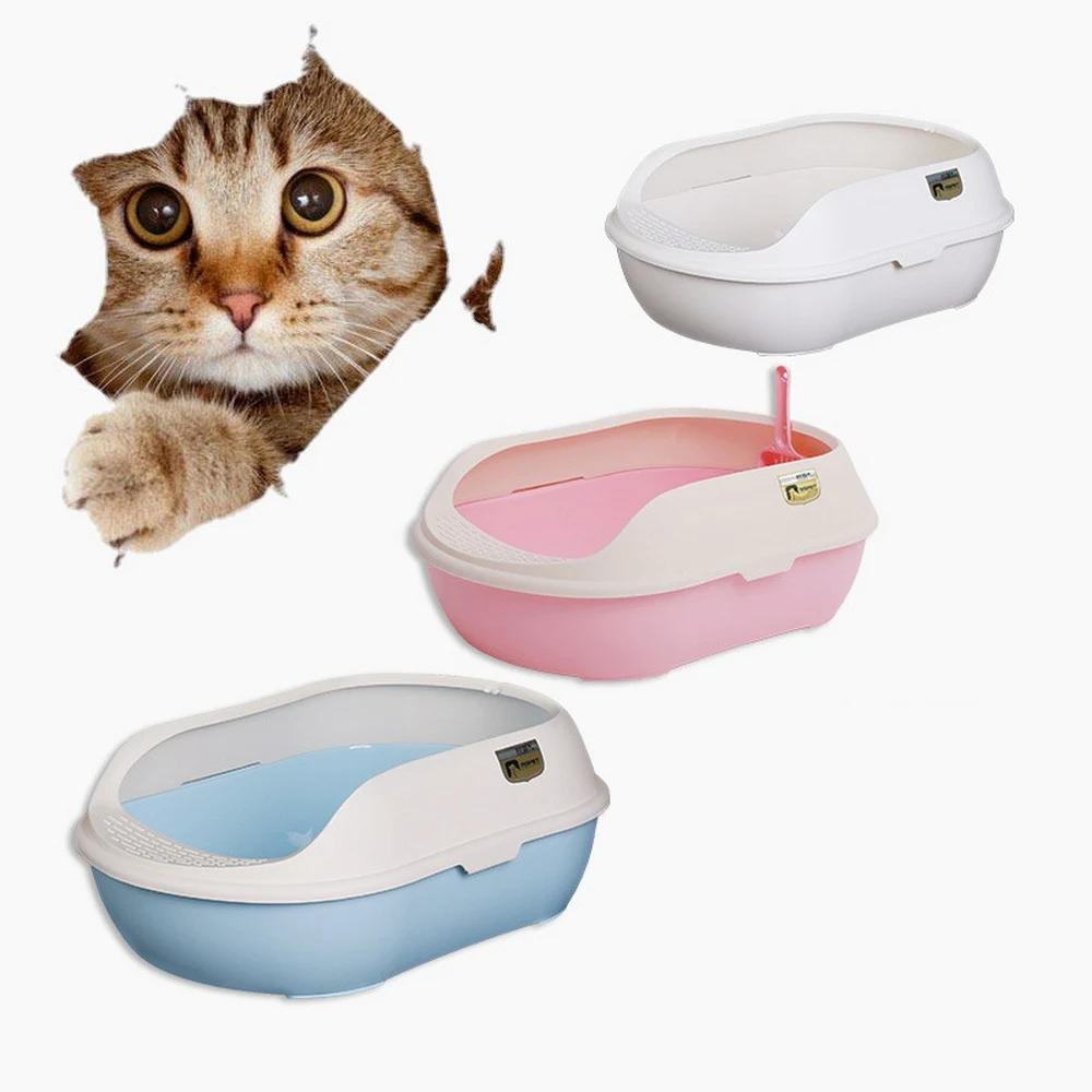 Bac A Litiere Pour Chat En Pin Grand Chat Fournitures Pour Chat Toilettes Pour Chat Pelle Semi Fermee Bac A Litiere Pour Animaux De Compagnie Plateau A Tamiser Toilettes Aliexpress
