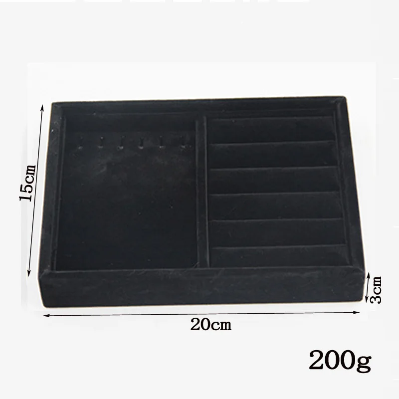 Black ring & necklace tray