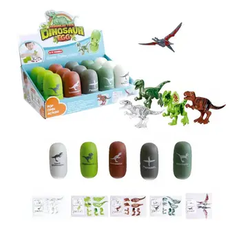 

NEW Plastic 3D assembled building blocks Tyrannosaurus dinosaur toys Twisted Egg Capsule toys Kids toy girls boys gifts