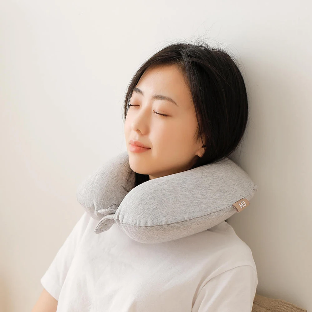 Xiaomi Mijia 8H U Shape Memory Foam Neck Protective Pillow Antibacterial Portable Cushion Lunch Break Pillows for Office Flight (1)
