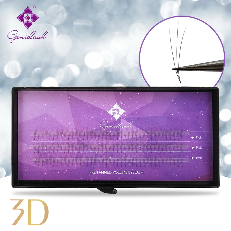 

Geniel 3D premade lashes volume eyelash extensions Premade fans professional makeup use eyelash bundles 30pcs/lot