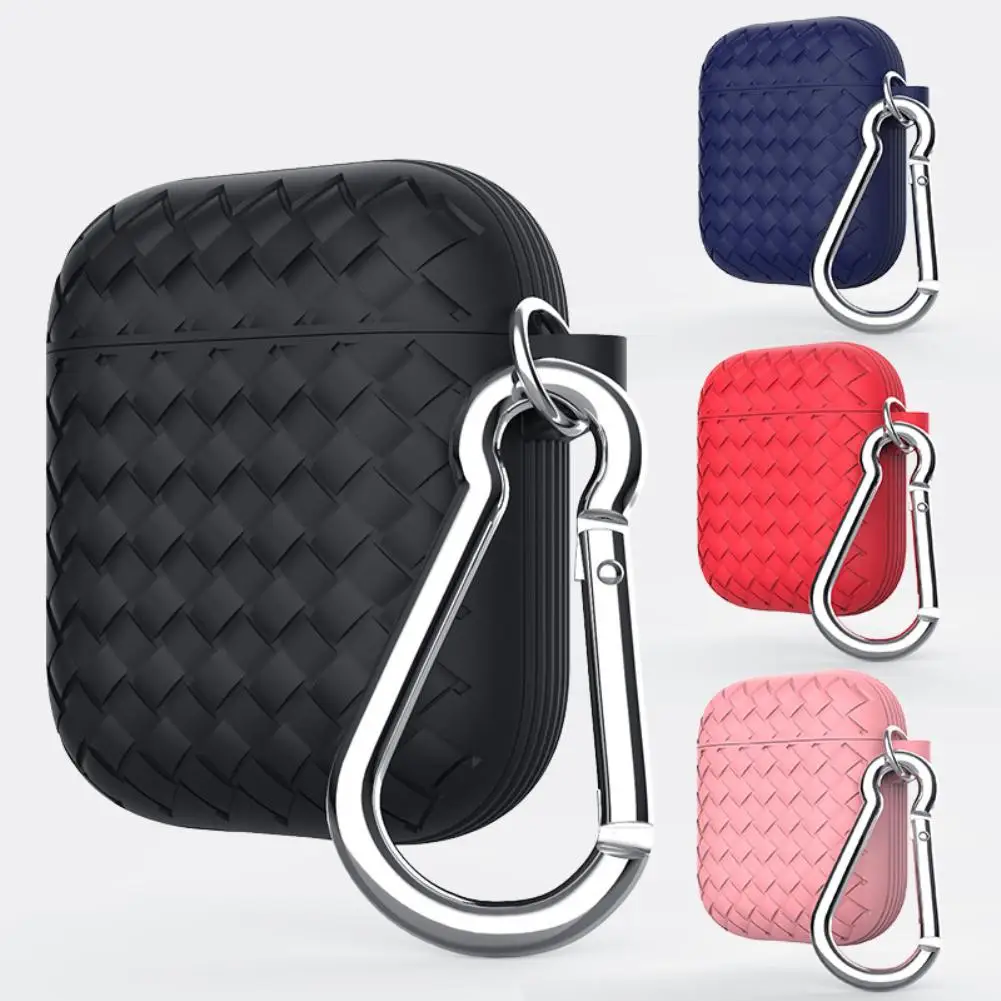 

Woven Pattern Anti-dust Soft Silicone Case Cover Protector for Apple Airpods Pattern Anti-dust Soft Silicone Case