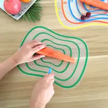 4 шт пластиковые Разделочные доски кулинарный блок антибактериальные нескользящей резки коврик, кухонные инструменты SDF-SHIP