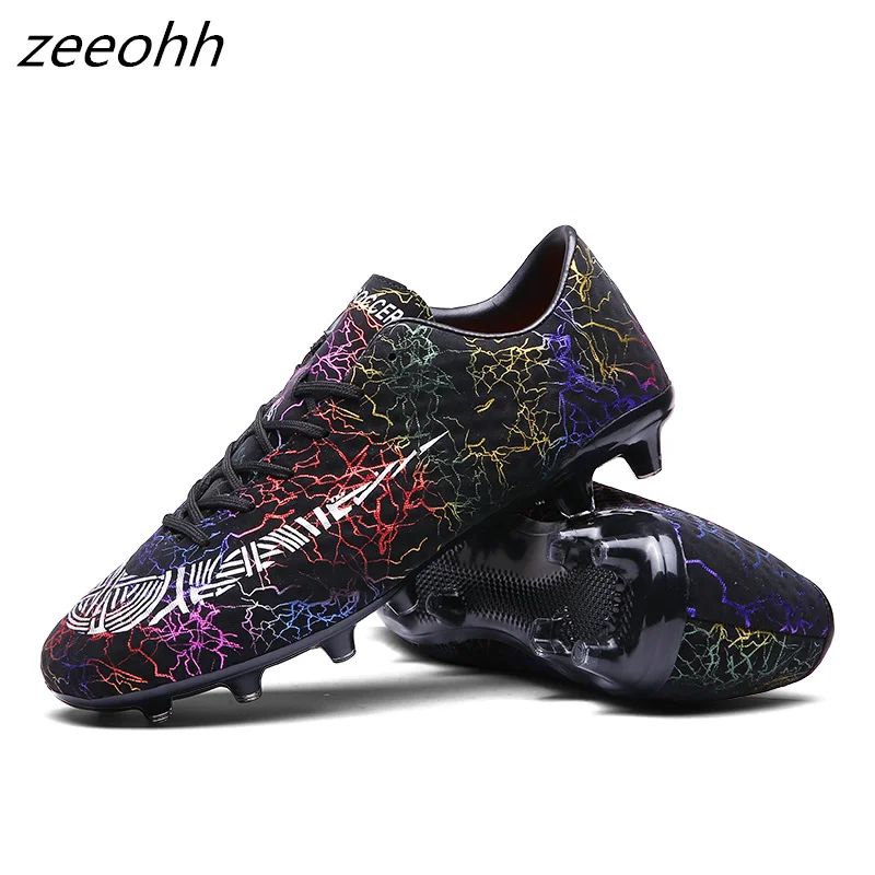 Низкие футбольные бутсы zeeohh TF/FG Длинные шипы и короткие Мужская футбольная обувь