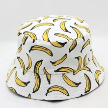 Летняя мужская хип-хоп шляпа рыбака Женская банан 3D печать ведро шляпа высокого качества Мужская s Панама рыболовная пляжная шляпа