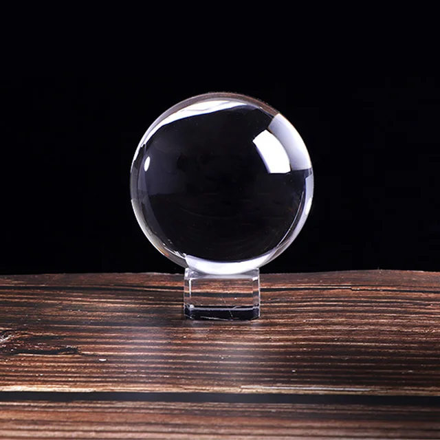 60/80/100mm Crystal Ball glass ball Decorative Ball mini glass balls Magic divination props