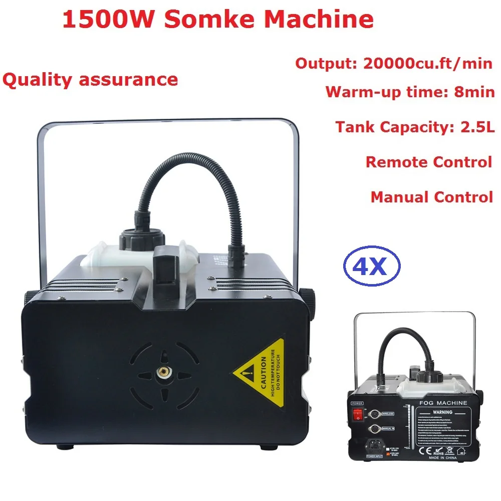 

4Pack Cheap Price 1500W Fog Machine With Remote Control,Professional Smoke Machine Stage DJ Disco Effect Light Equipments