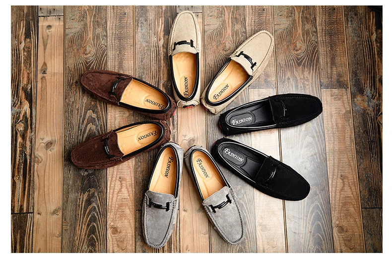 Летние Замшевые мужские лоферы; Роскошная брендовая мужская повседневная обувь; водонепроницаемые Мокасины без шнуровки для мужчин; мокасины; chaussure homme; размеры 38-44