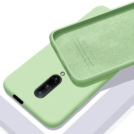 

For OnePlus 7 Pro Case Soft Liquid Silicone Slim Skin Protective back cover Case for one plus 7 7Pro 1+7 full cover phone shell