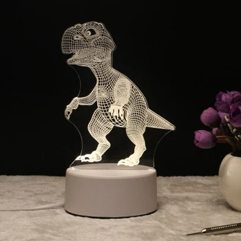 

3D Dinosaur Creative Gifts Star Wars Lamp 3D Night Light Led Table Desk Remote Contro as Home Decor Bedroom Reading Nightlight