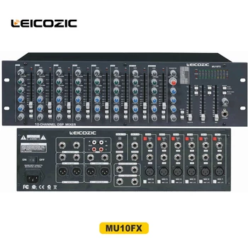 

Leicozic MU10FX Rack mount Mixer Mixing desk for stage studio recording console audio equipamento de audio profissional mixer dj