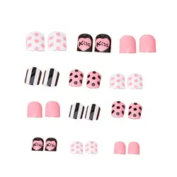 24 шт./компл. женские Dot дизайн DIY маникюр искусство Советы Ложные ногти инструмент подарки Горячие