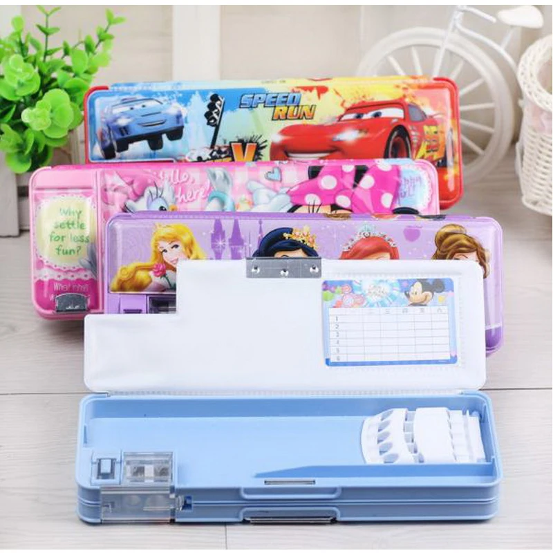 

Stationery Pupils Multifunctional Plastic Pencil case Kindergarten Cute Girl Boy school supplies