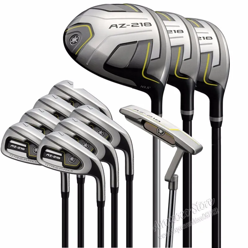 Новый AZ-218 полные клубы установить драйвер + fairway wood + Гибридный Дерево + утюги + клюшка + сумка графитовая клюшка для гольфа клюшки для гольфа