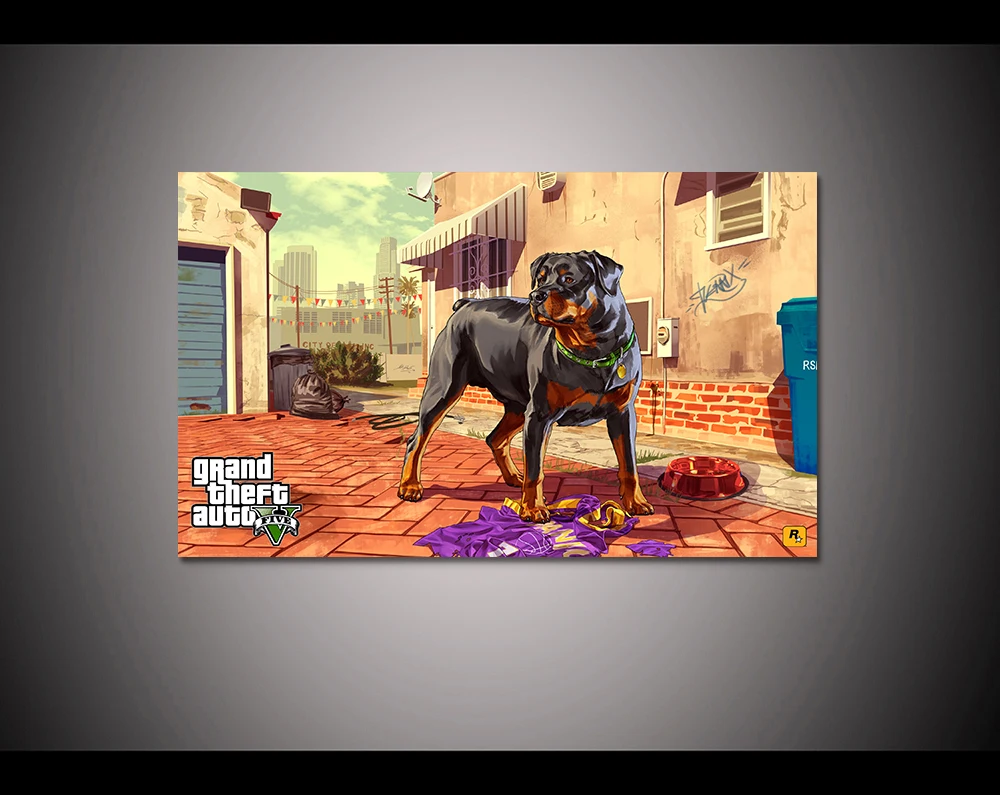 Canvas print painting Grand theft auto gta v 5 Game poster Modern Home Decor Wall art Pictures