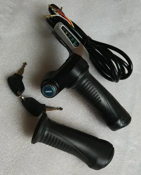 

24V DC motor speed controller, Twist Throttle /Speed Handle/ Gas Accelerator with ignition lock (on/off key switch)