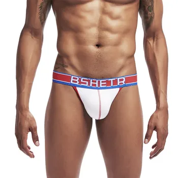 

Cotton Men's Underwear New Sexy Letter Print Leaky Hip Low Waist Comfortable Breathable Fashion Casual All Season Daily Thong #Z