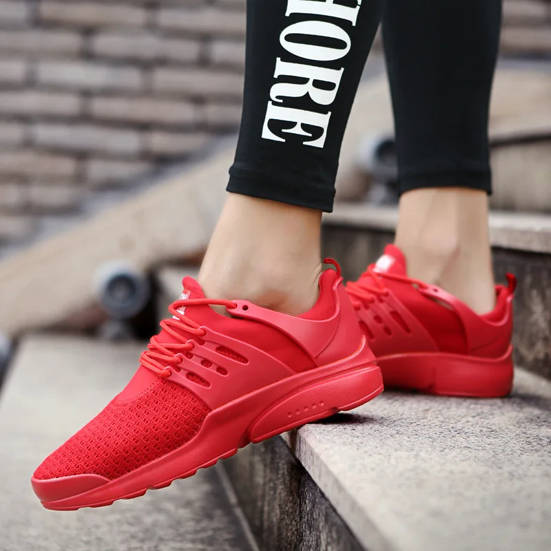 AGUTZM Mesh Shoes for Men Work out Lace Up Black Red Comfortable Light weight Casual sPU Sole New Style Brand Sapatos casuais AGUTZM Mesh Shoes for Men Work out Lace Up Black Red Comfortable Light weight Casual sPU Sole New Style Brand Sapatos casuais