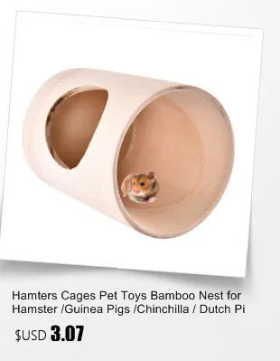 Hamters Клетки Pet Игрушечные лошадки Bamboo гнезда для хомячка/морских свинок/шиншиллы/голландский свиней и Другое Mascota Мелких Животных hamters игрушка