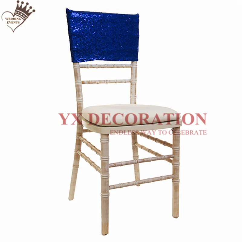 20 шт/партия Chiavari Sequin Chair cap Hood бамбуковый стул крышка для украшение для свадьбы