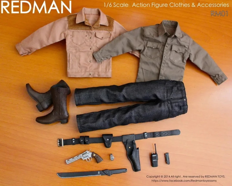 

1/6 scale figure doll clothes for 12" Action figure doll accessories,The Walking Dead Rick figure doll clothing.not include doll