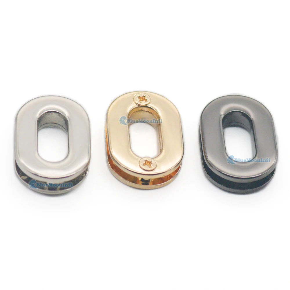 2/10/30 pcs Oval Grommet Eyelets Canvas Self Backing Screw Zinc Alloy Handbag Clothes Leather