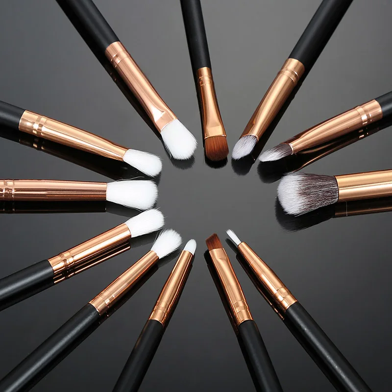 

12Pcs/Set Makeup Brushes Eye Shadow Eyebrow Blusher Concealer Lip Comestic Brush Professional Foundation Make Up Tools @ SK88