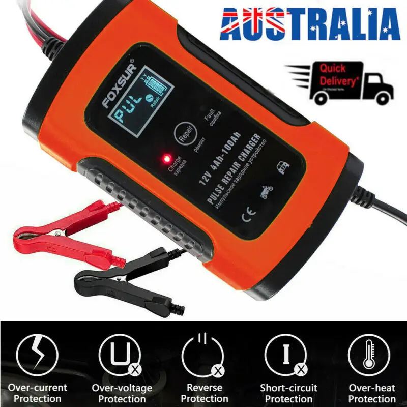 

Battery Charger 12V Slow Charge Motorcycle Car AMG Tender Trickle Maintainer