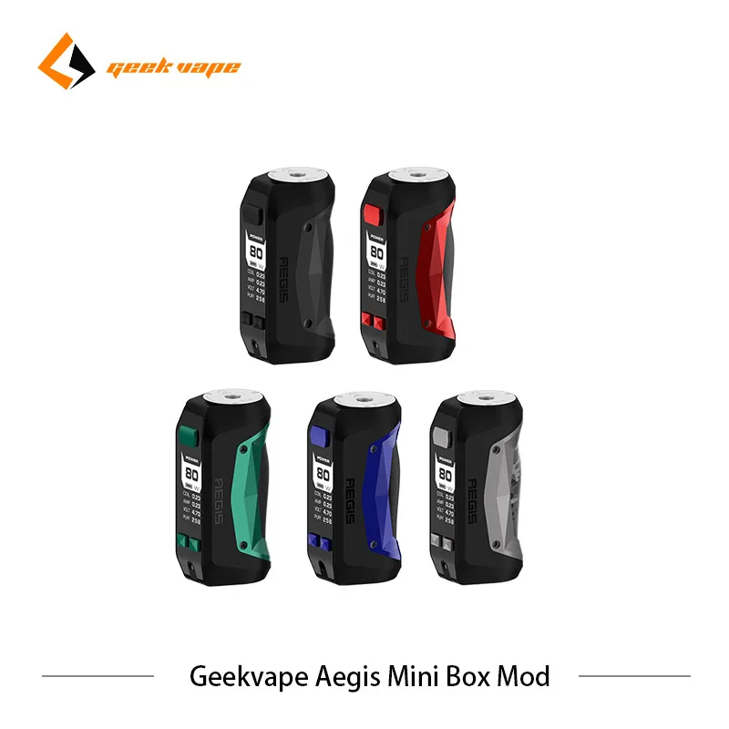 

2pcs/lot Geekvape Aegis mini Mod 2200mAh Electronic cigarette 80W Box MOD Vape Fit Geekvape Cerberus Tank VS Aegis Legend Vapor