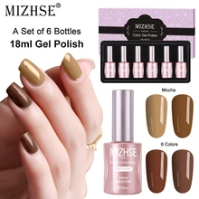 MIZHSE 18 ミリリットルジェルネイルポリッシュ LED UV 色漆 GelPolish ソークオフ Vernis 半永久ハイブリッドワニス Gellak ラッキーゲルインク(China)