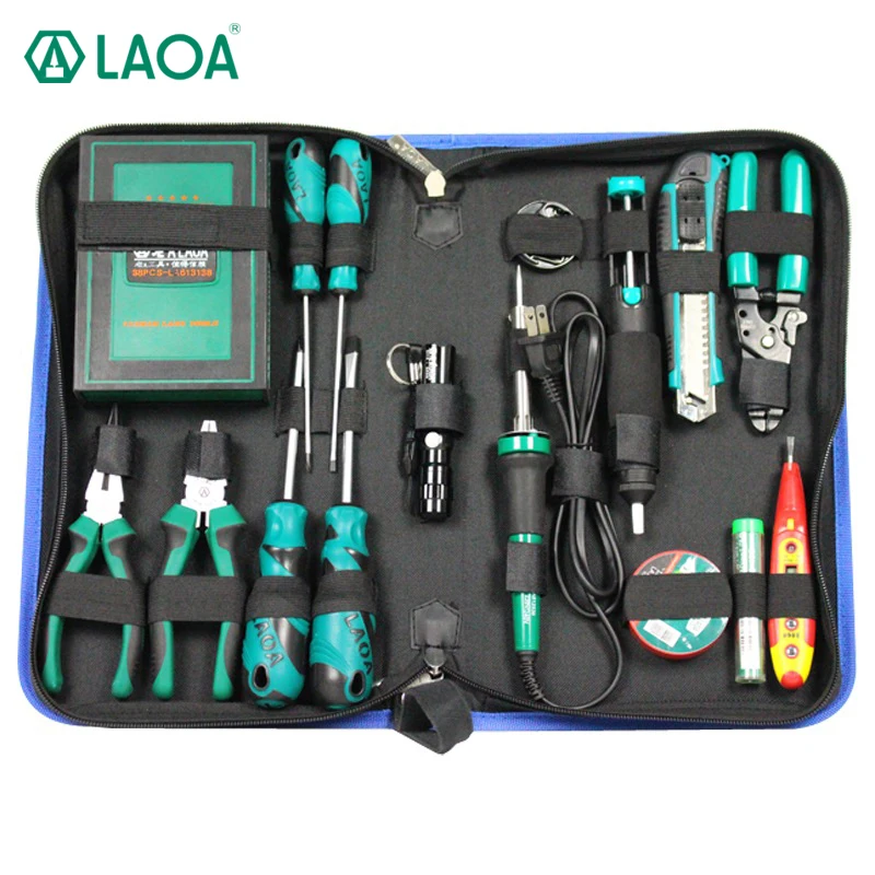 LAOA 53 CÁI Điện Hàn Sắt Sửa Chữa Tool Set Screwdriver Tiện Ích Dao Kìm Xử Lý Công Cụ Cho Sửa Chữa Iphone Samsung