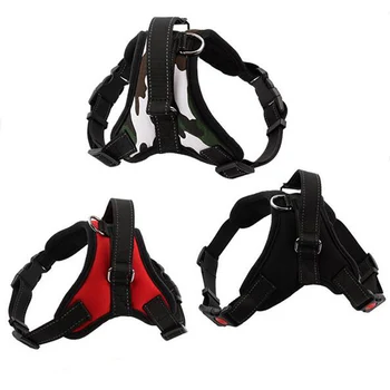 

Pet Dog Harness Outdoor Vest For Big Large Medium Small Dog Harness Pet Adjustable Padded Camouflage Strong Harness With Handle