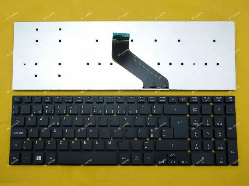 Новая клавиатура с португальской раскладкой для ноутбука Acer Aspire E5-571G E5-571PG E5-572G