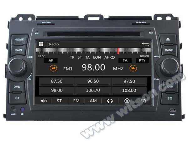 

7" Capacitive Touch Screen Special Car DVD for Toyota Land Cruiser Prado J120 2002-2009 with Front DVR Camera Support