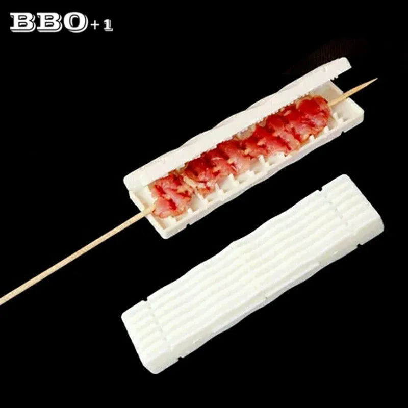 10pcs Portable Kebab Maker, Mini BBQ Skewer Machine, Barbacoa Tool Quick Skewer Maker Household Party Outdoor Barbecue