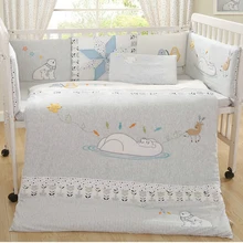 Набор из 11 предметов, натуральный хлопок, хлопковое детское постельное белье, качественный комплект, хлопок, детская кроватка, мягкое одеяло, детская кроватка, бамперы