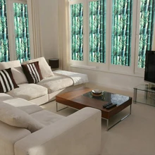 Картина Зеленый бамбук! матовые ультрафиолетовые со статическим зажимом 45 см x 200 см Декоративные приватность съемный без клея оконный блок пленка