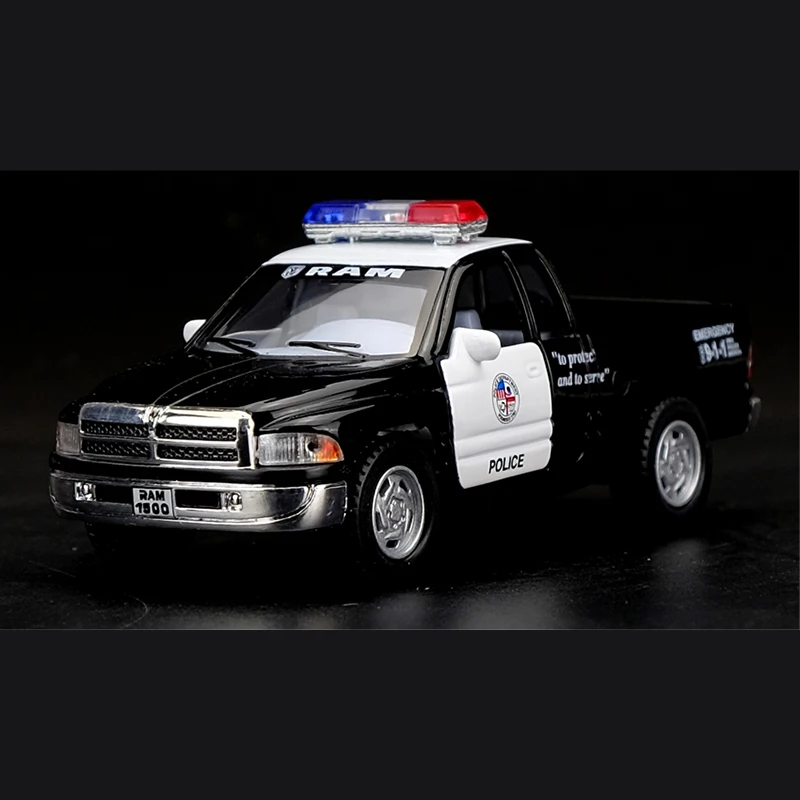 Kinsmart 1:44 Dodge Ram Police Toy Car Alloy Diecast Car Model Toy With Pull Back For Children Gifts Toy Collection Kinsmart 1:44 Dodge Ram Police Toy Car Alloy Diecast Car Model Toy With Pull Back For Children Gifts Toy Collection