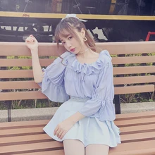 Платье принцессы в стиле «лолита» Bobon21 однотонная шифоновая футболка с кружевом в стиле Лолиты юбка отлично подходит ко всем юбки не так легко подвергается B1455