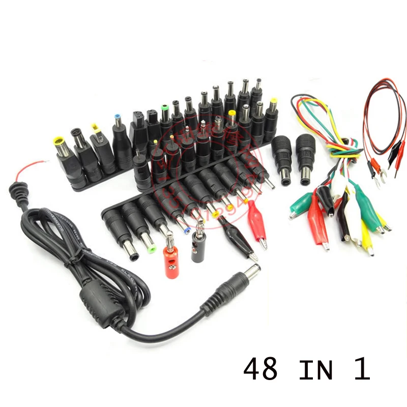 48 IN 1pair Universal Laptop AC DC Jack Power Supply Adapter Connector Plug for HP IBM Dell Apple Lenovo Acer Toshiba Notebook