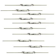 TMOEC 10 шт. геркон магнитный переключатель 2*14 мм нормально открытый магнитный индукционный переключатель