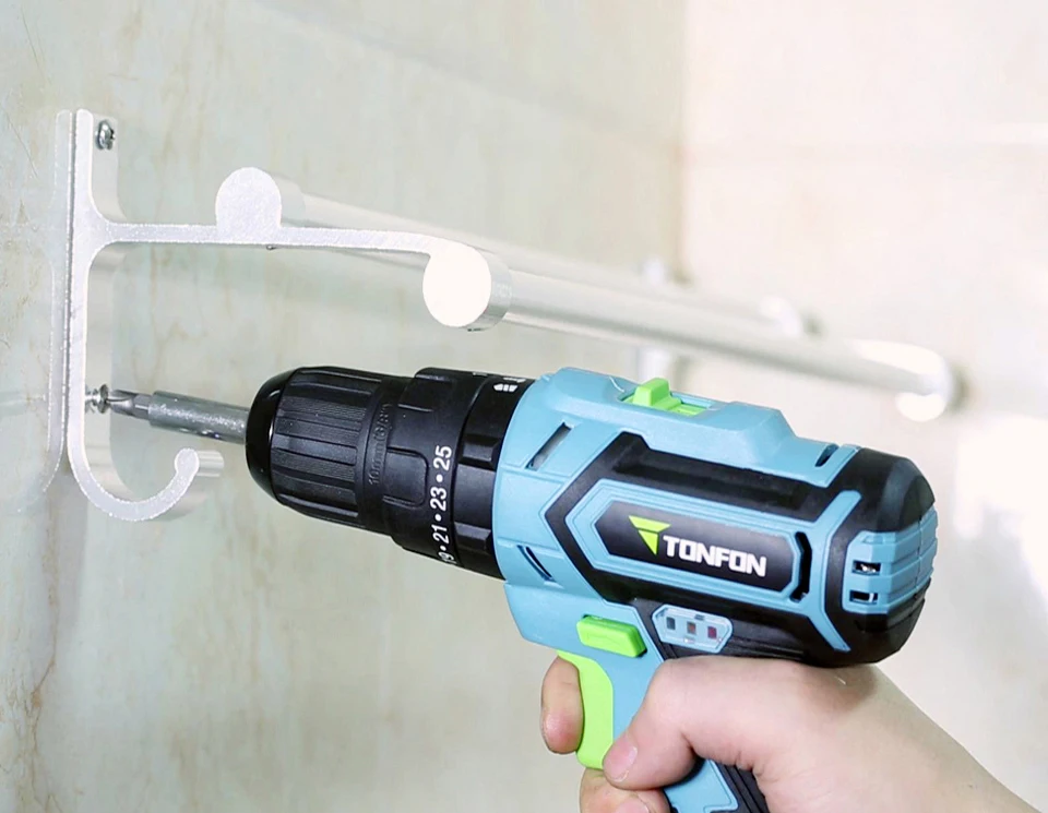 Xiaomi Mijia Tonfon Wireless Electric Cordless Drill Impact Power Driver 1220V 2000mAh Battery 2-Speed EU Adapter For Home Work (16)