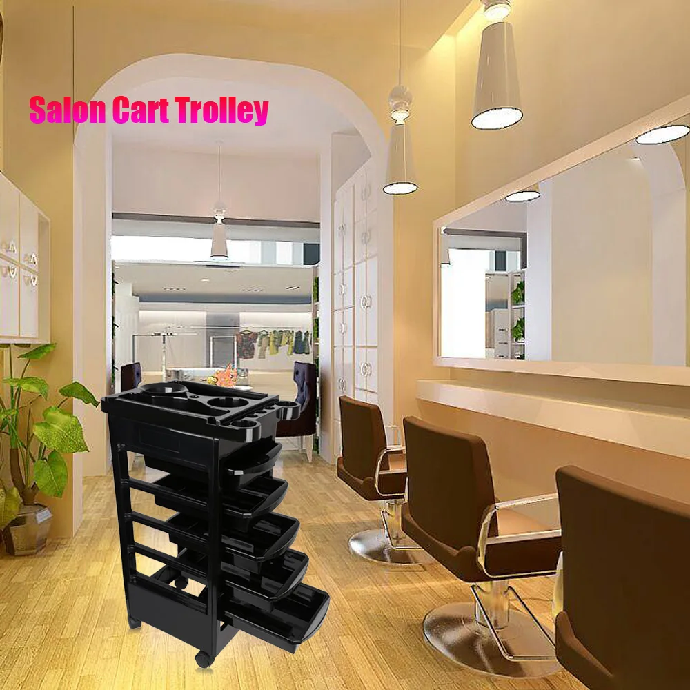 

Salon Hairdresser Trolley Barber Beauty Storage Hair Rolling Cart Salon Tool