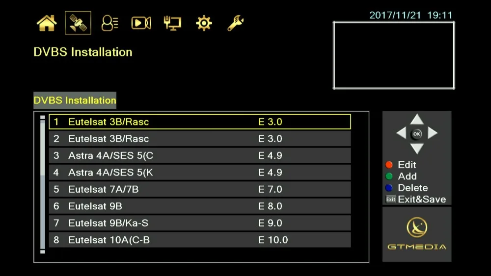 Европейский 2 года CCCAM 7 линий GTMEDIA V9 супер спутниковый ТВ ресивер DVB S2 FULL HD 1080P поддержка Bisskey CCCAM Dolby H.265 tv BOX