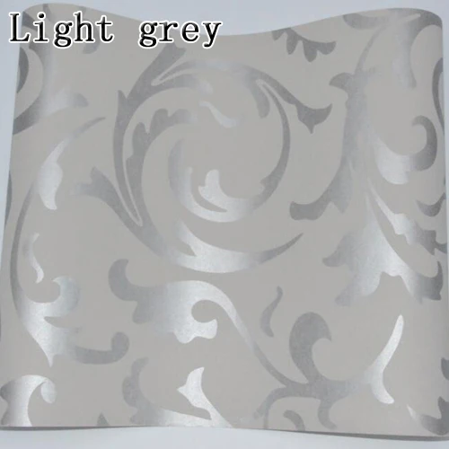 ヨーロッパスタイル不織布壁紙古典的な壁紙ロールパープル グレー壁装高級壁紙花papelデparede V1 Huntermart