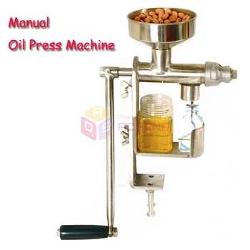 

NEW Manual Stainlee Steel Peanut Nuts Seed Oil Press Expeller Machine Oil Extractor ECO RAW Oil