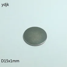 10 PÇS/LOTE íman 15x1 N38 15 x 1 15*1 Diâmetro do ímã de NdFeB ímãs de neodímio ímã NiCuNi 15*1 para speaker